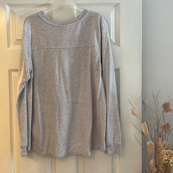 Nike Long Sleeve Grey Marled Size M - Picture 2 of 4